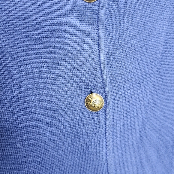 Lauren Ralph Lauren Preppy Sweater Stand Collar Cotton Sz L - Picture 8 of 11